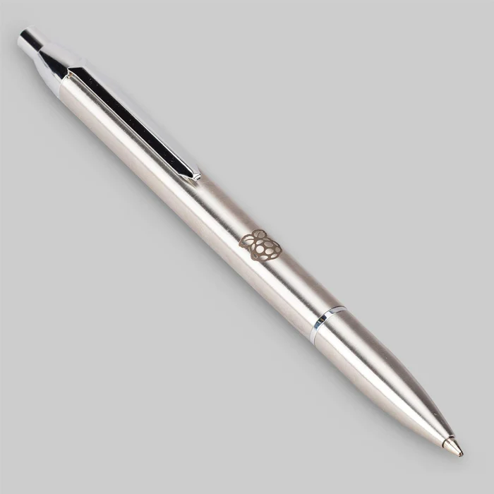 Raspberry Pi Engraved Stainless Steel Pen