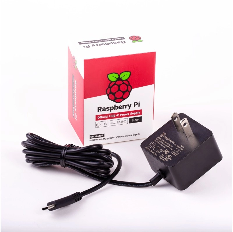 Raspberry Pi USB-C Power Supply, UK White 